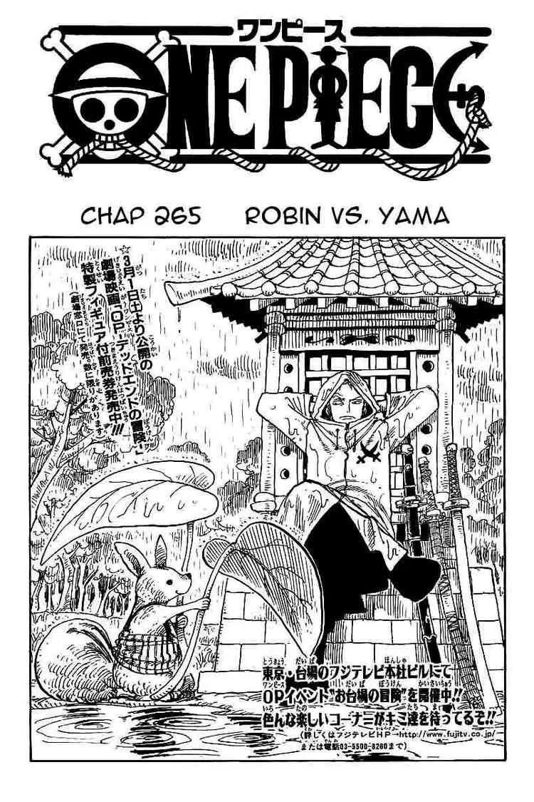 One Piece Chapter 265 - Page 1