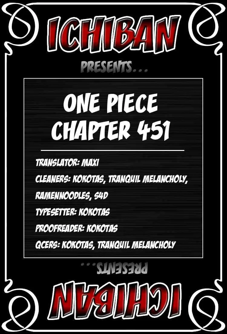 One Piece Chapter 451 - Page 19