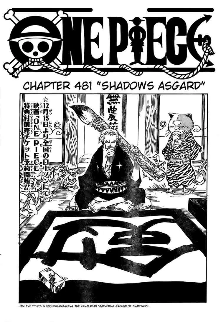 One Piece Chapter 481 - Page 1