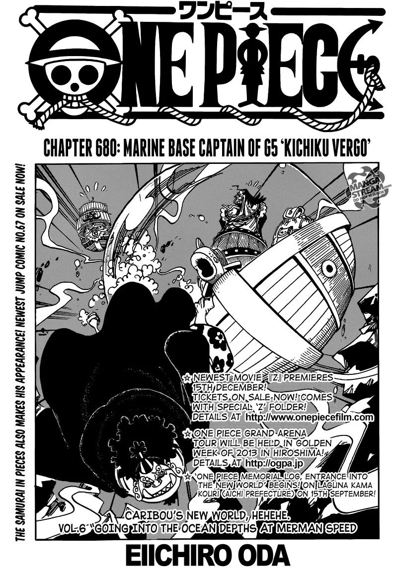 One Piece Chapter 680 - Page 1