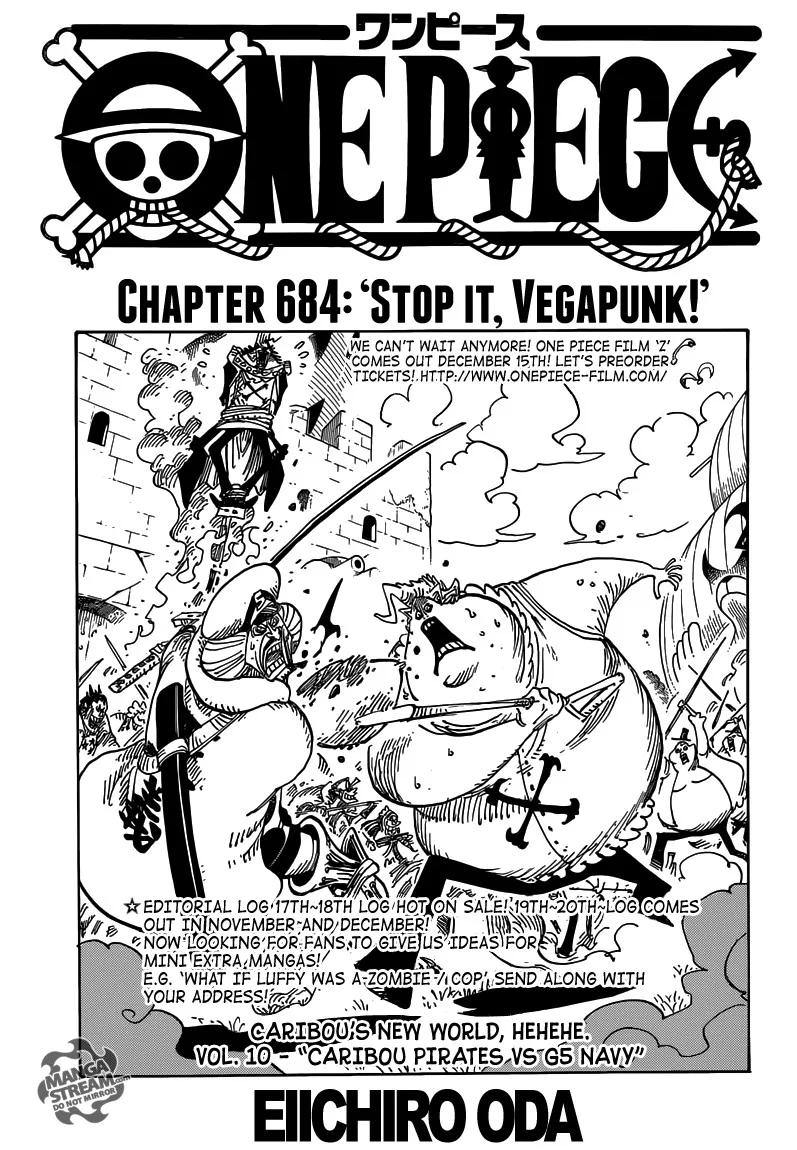One Piece Chapter 684 - Page 1