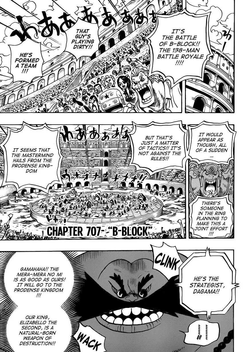 One Piece Chapter 707 - Page 2