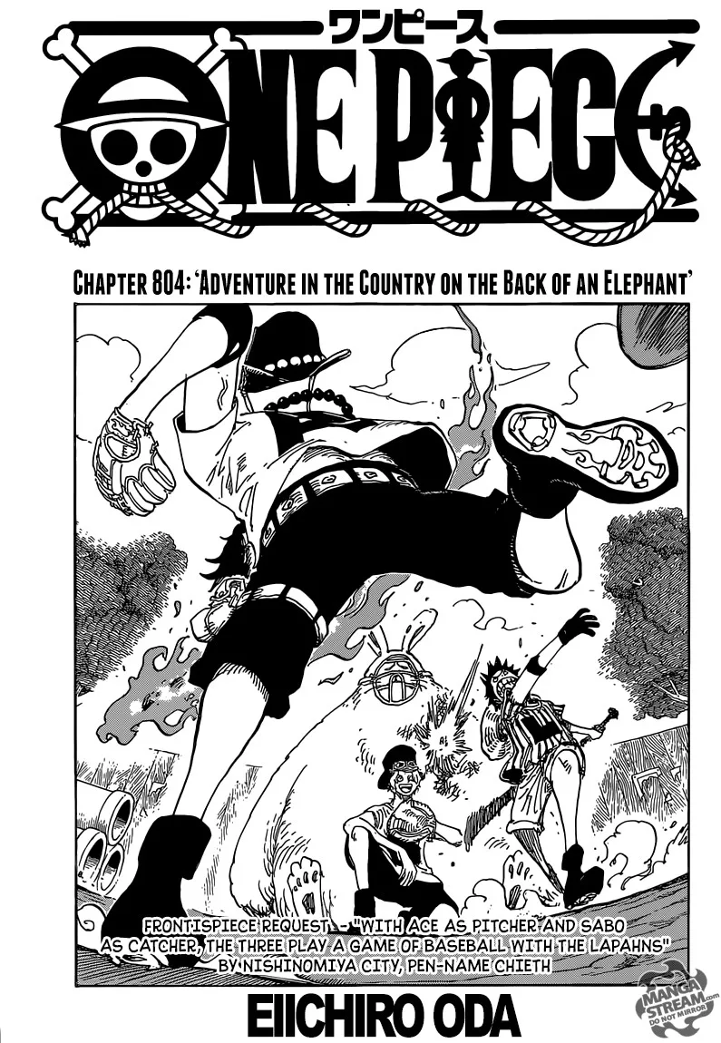 One Piece Chapter 804 - Page 1