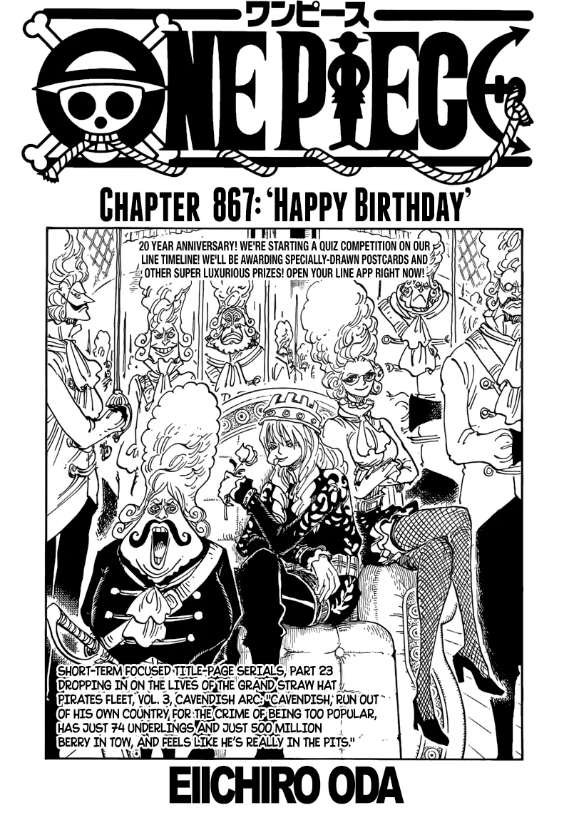 One Piece Chapter 867 - Page 1
