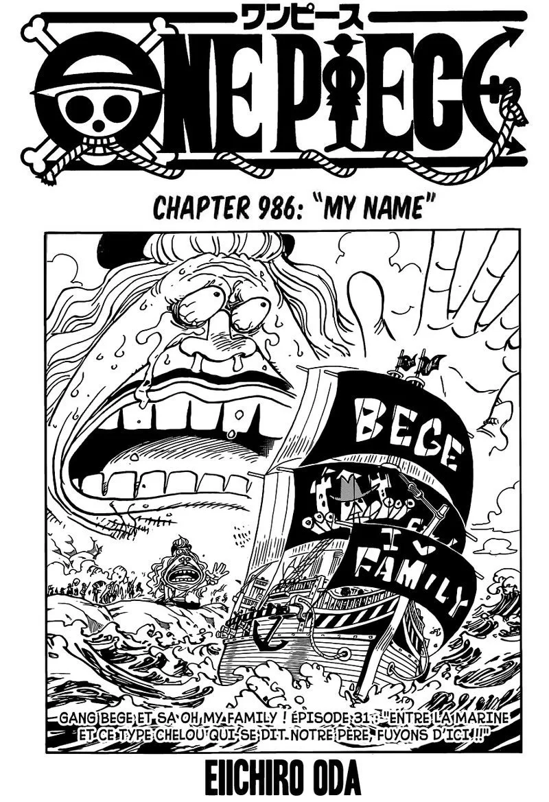 One Piece Chapter 986 - Page 1