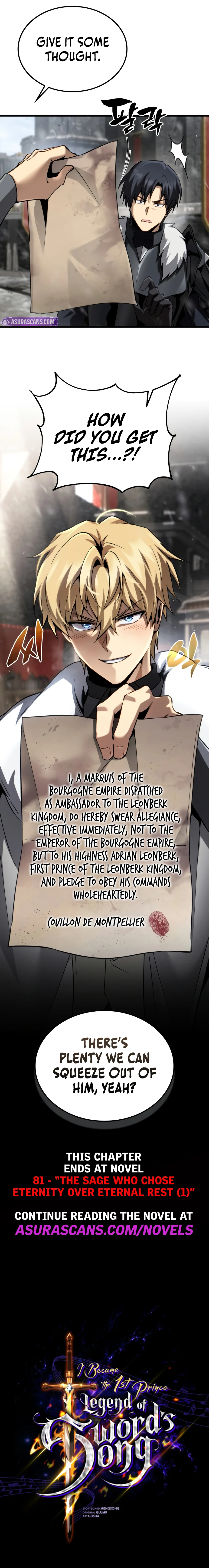 I Became the First Prince: Legend of Sword’s Song Chapter 56 - Page 21